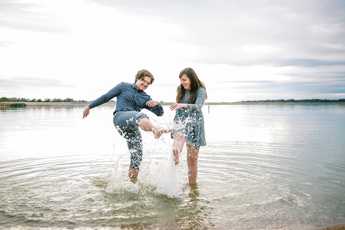 Engagement session at Lake Bryan in College Station, Texas