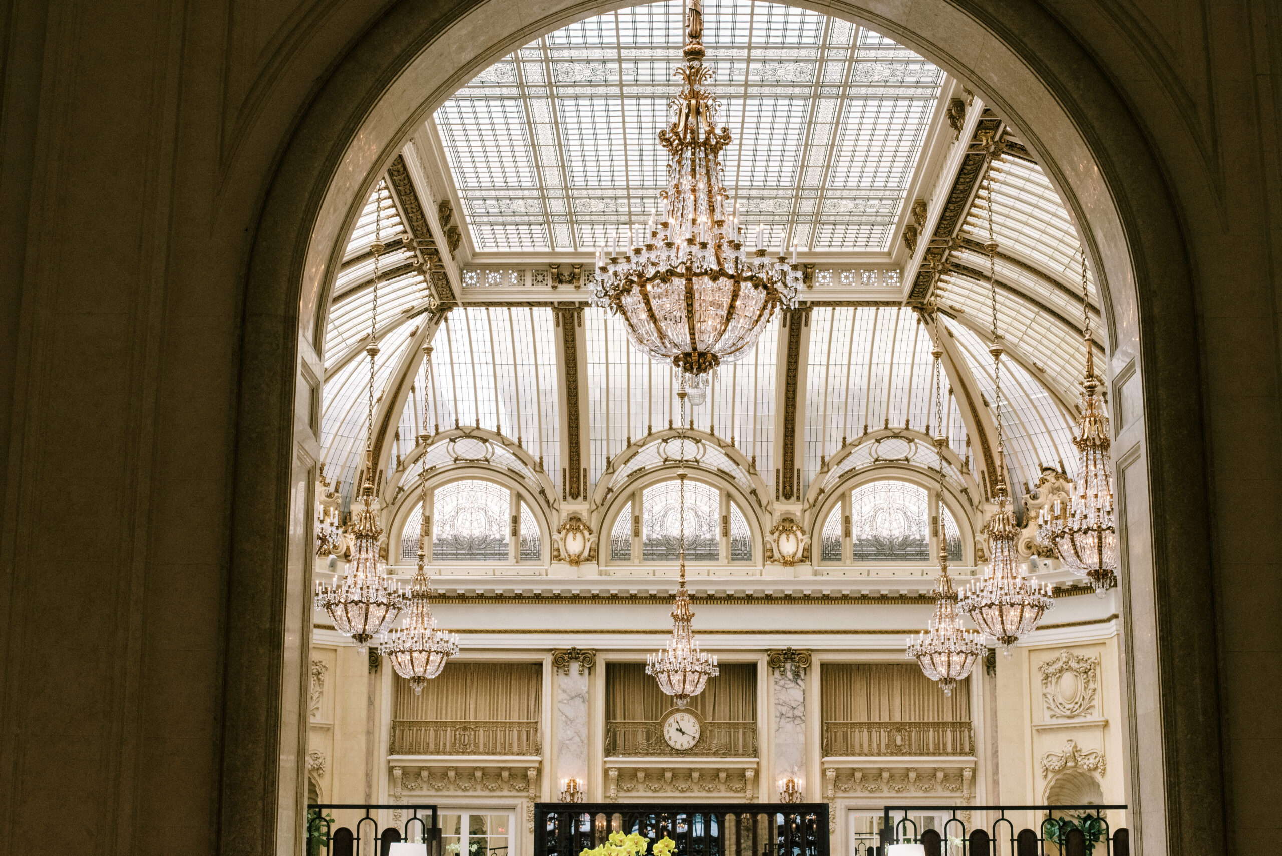 Lobby Solarium  of The Palace Hotel in San Francisco, California